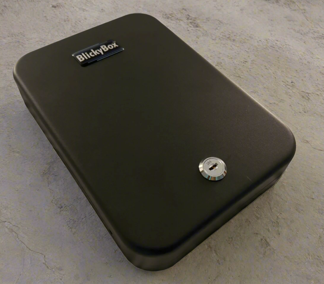 BlickyBox™ Compact Locked Steel – The Ultimate Heavy-Duty Gun Case